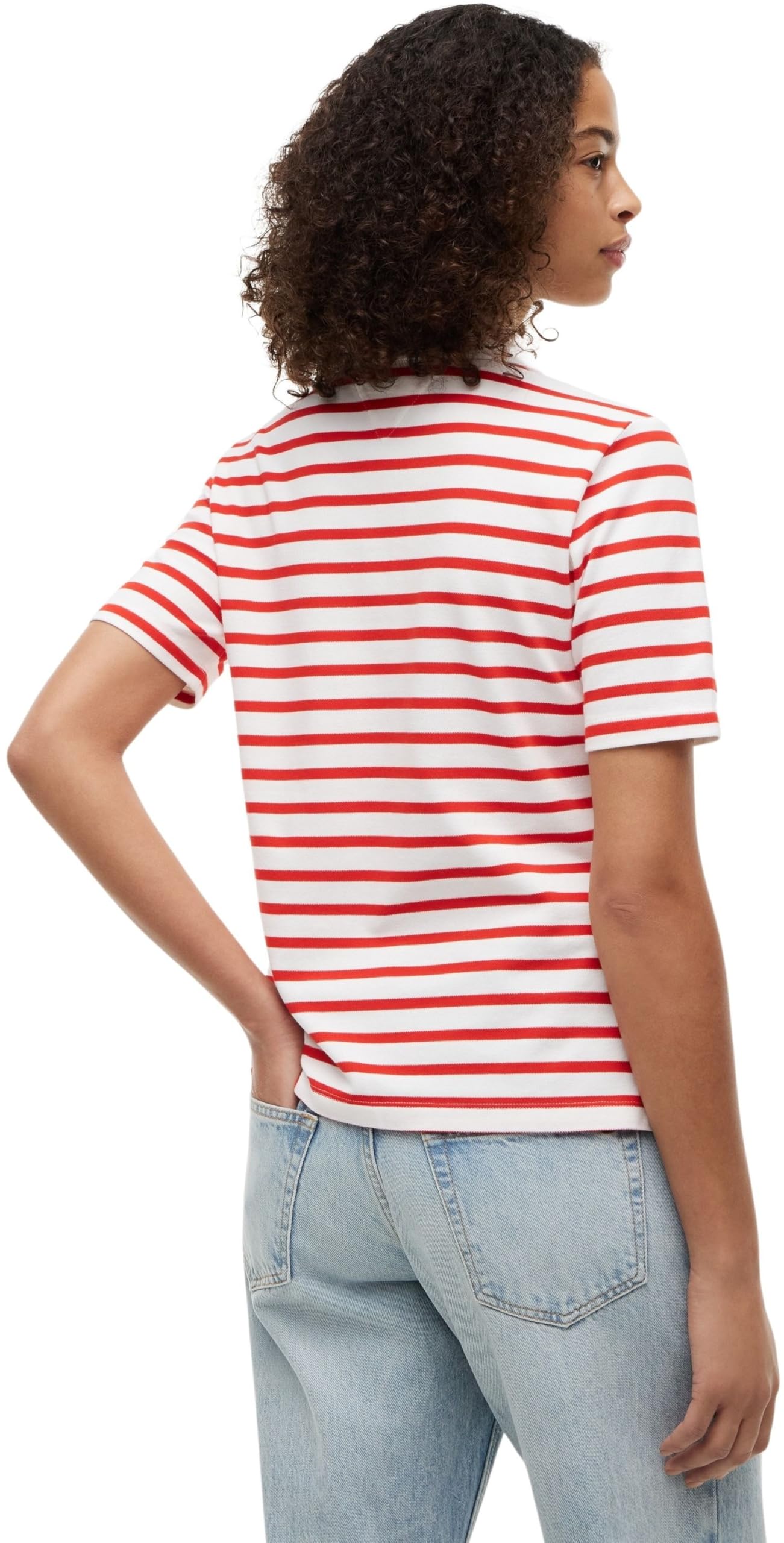 Tommy Hilfiger Damen Reg Pique Polo Ss Ww0Ww43224 S/S Polo – Bild 2