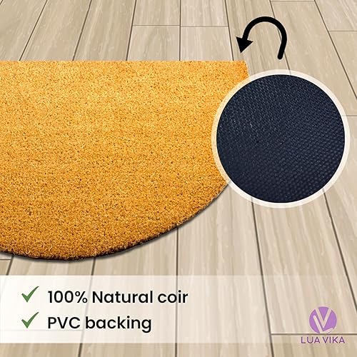 Miniatura 7 de Tapetes de fibra de coco  16 x 27.5 pulgadas, divertido tapete de bienvenida para puerta delantera, entrada exterior, uso en interiores y exteriores