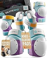 Vista 10 de Skatewiz Equipo de protección para patinaje, rodilleras para adultos, coderas y muñequeras para adultos [6 piezas] - Escudo - Patines de rodillos