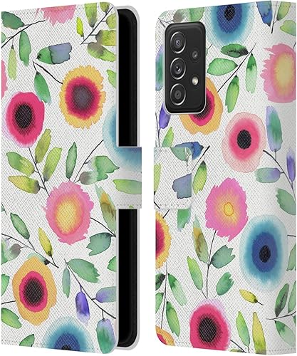 Miniatura 9 de Head Case Designs Officially Licensed Ninola Spring Scandi Flowers Nature Bold Leather Book Wallet Case Cover Compatible with Samsung Galaxy A53 5G