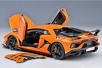 Amazon.com: Lambo SVJ Arancio Atlas Pearl Orange 1/18 Model Car by Amazon.com: Lambo SVJ Arancio Atlas Pearl Orange 1/18 Model Car by