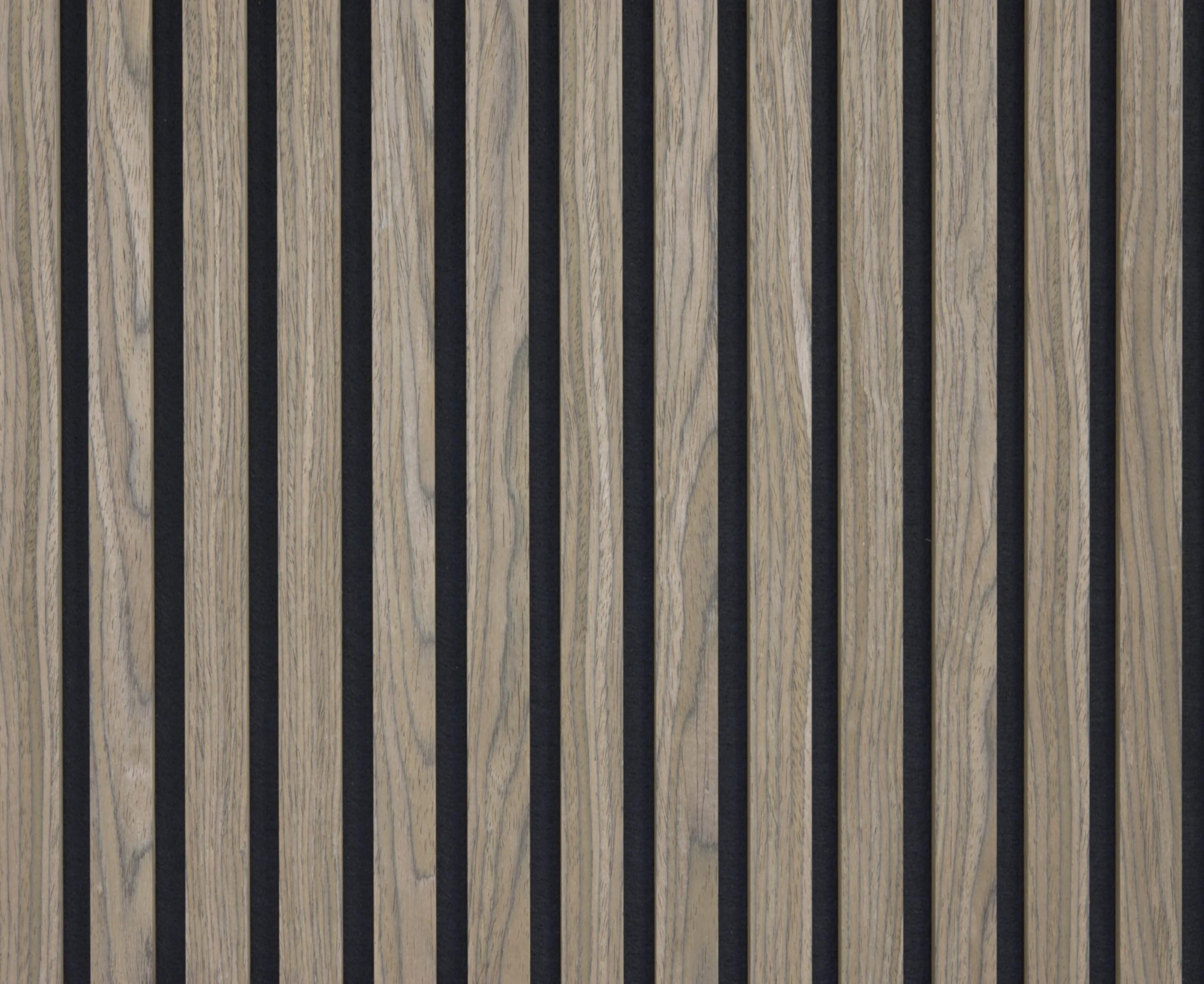 Panele akustyczne orzechowe – 240 x 60 cm – 21 mm – opakowanie 2 szt. – 2,88 m² – dekoracja ścienna i izolacja akustyczna