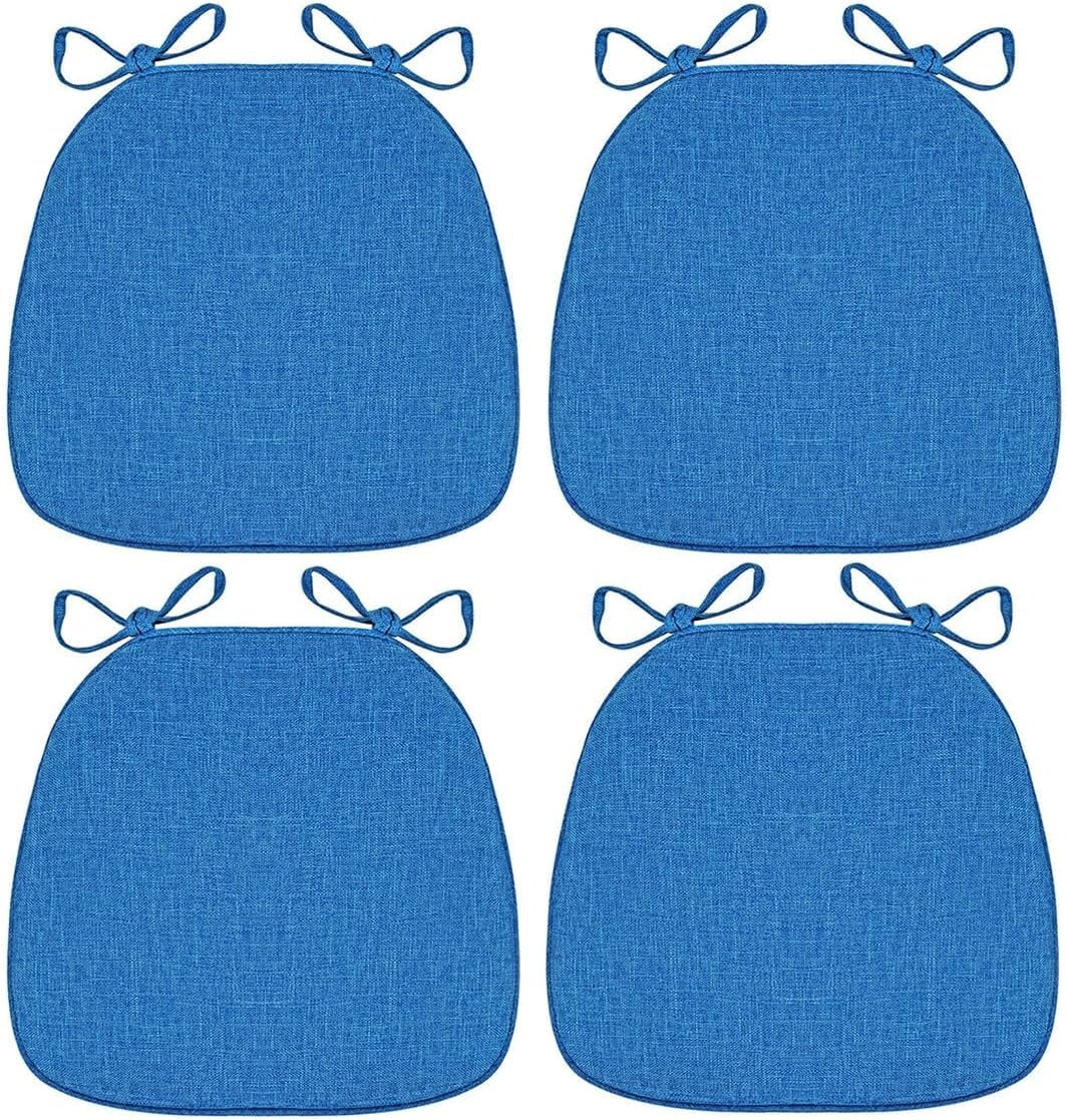 Set of 4/2/6/1 Chair Cushion NonSlip Kitchen Chair Pad With Ties,For garden Office Chair,Cushion Room,Car, Cushion Floor,Chair Pads Outdoor (Color : 8#, Size : 40 * 43cm 4pcs)