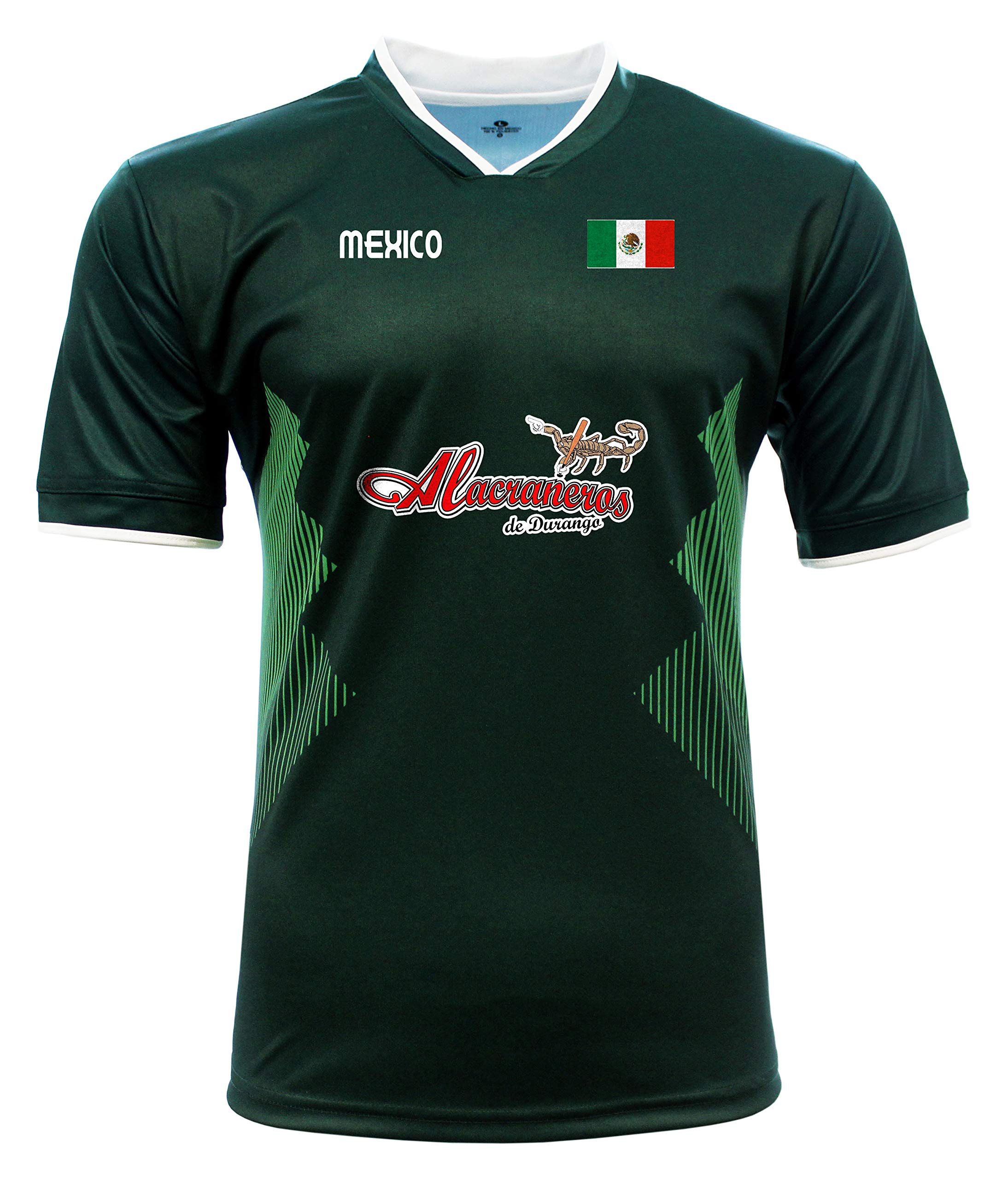 Jersey Mexico Alacraneros de Durango 100% Polyester_Made in Mexico (XX-Large) Green