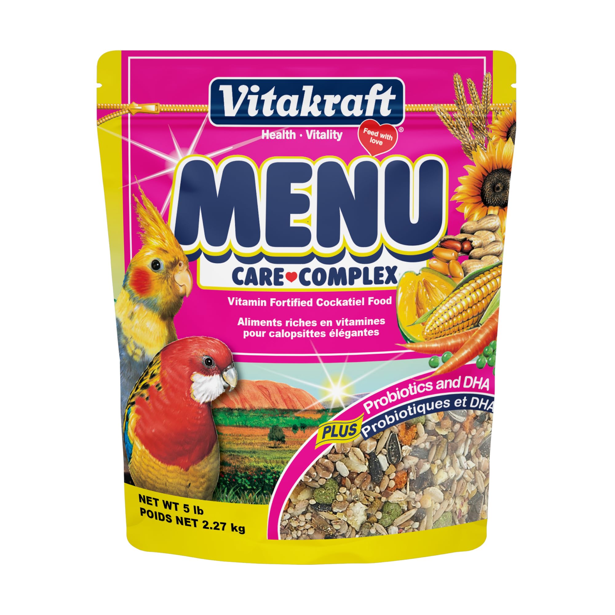 Vitakraft Menu Cockatiel Food (5 lb Resealable Bag)