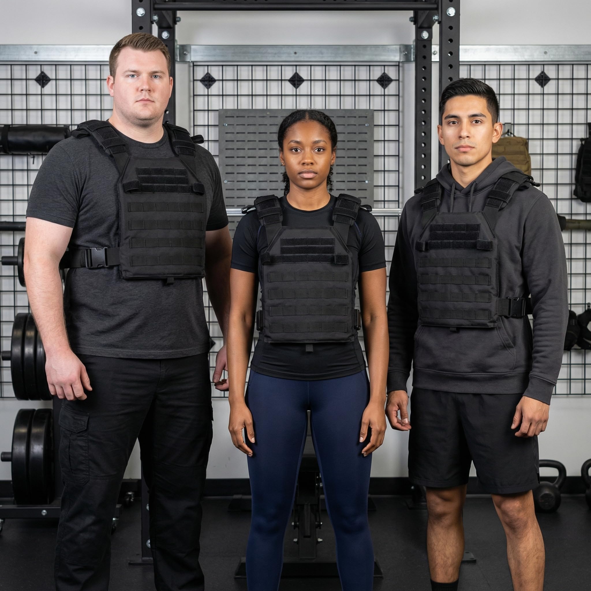 Greencity Gewichtsweste Einstellbar Kraft- und Ausdauertraining Taktische Weste Schnellverschluss mit MOLLE-System, Fitness Workouts, Laufen