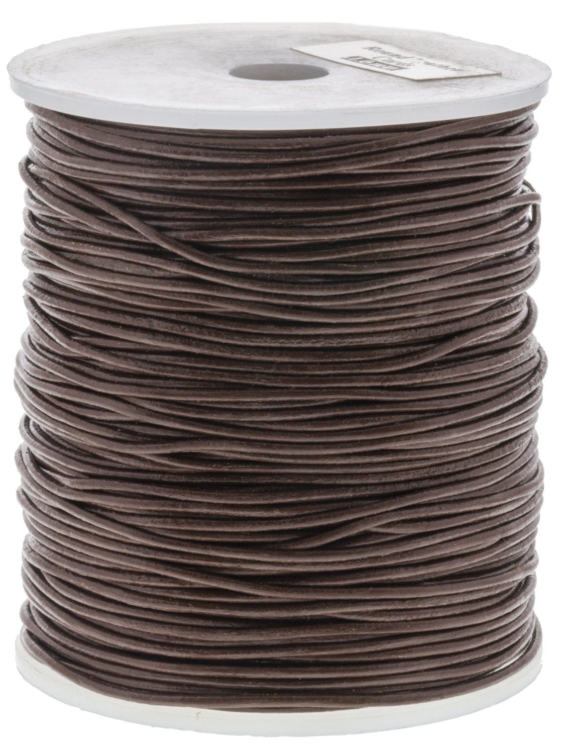 Leather Jewelry Cord, 100 Meters, 1.00 Millimeters, Brown | BDC-551.11