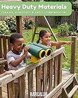 Vista 4 de Barcaloo Juego de prismáticos para patio de recreo, accesorios para niños, equipo de gimnasio de jungla al aire libre, accesorio para juegos, casa