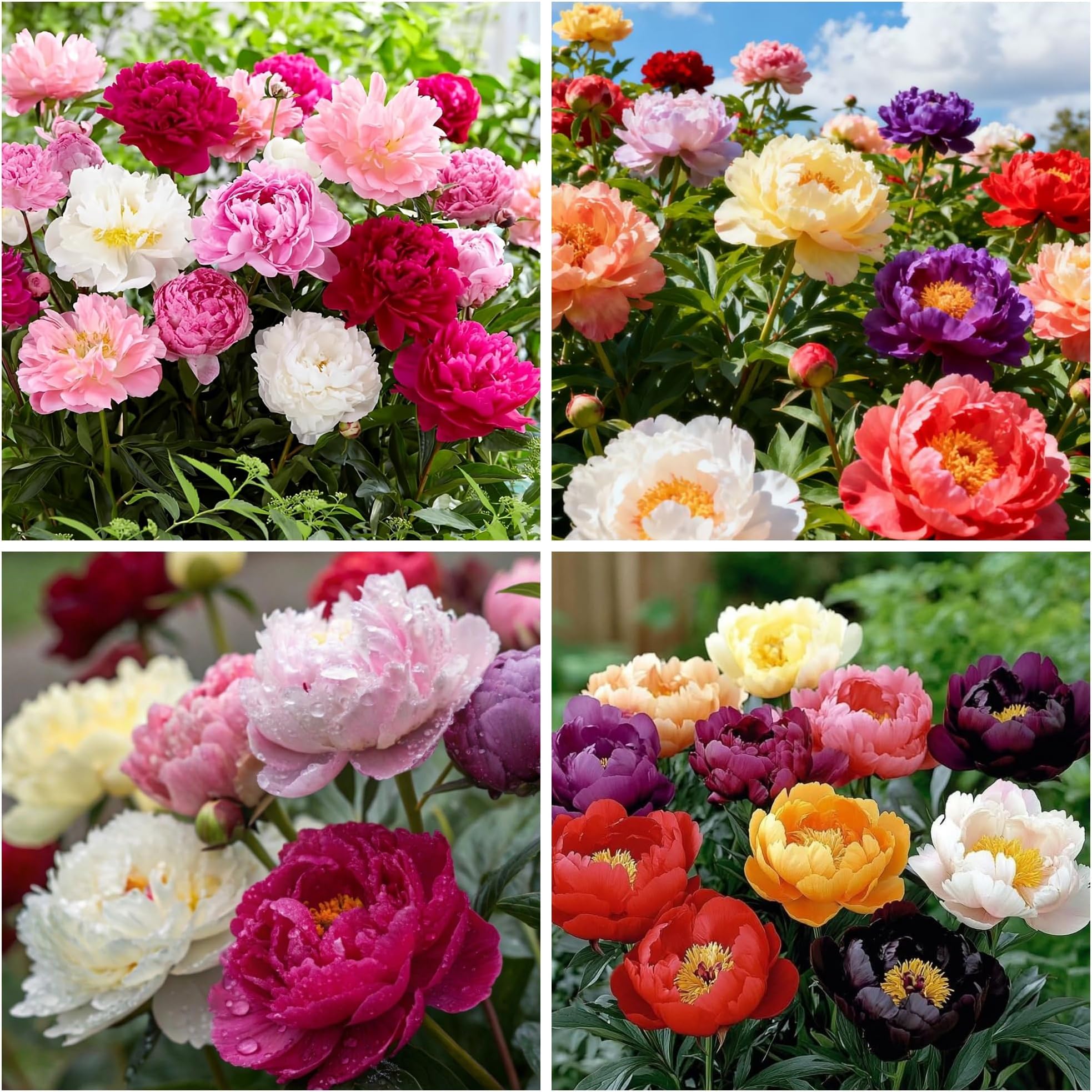 Mixed Peony Seeds for Planting - 100 Peony Seeds Non-GMO Heirloom Seeds - Attracts Butterflies Pollinators