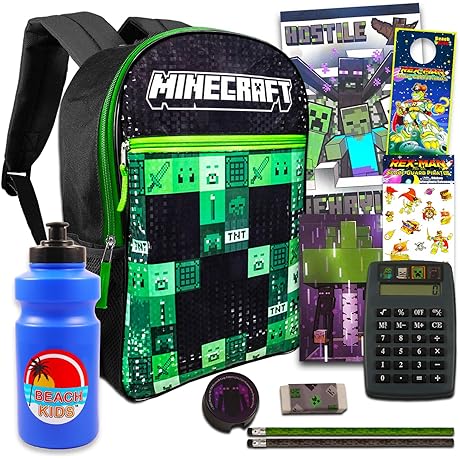 Minecraft School Backpack Set: The Ultimate Adventure Gear for Kids