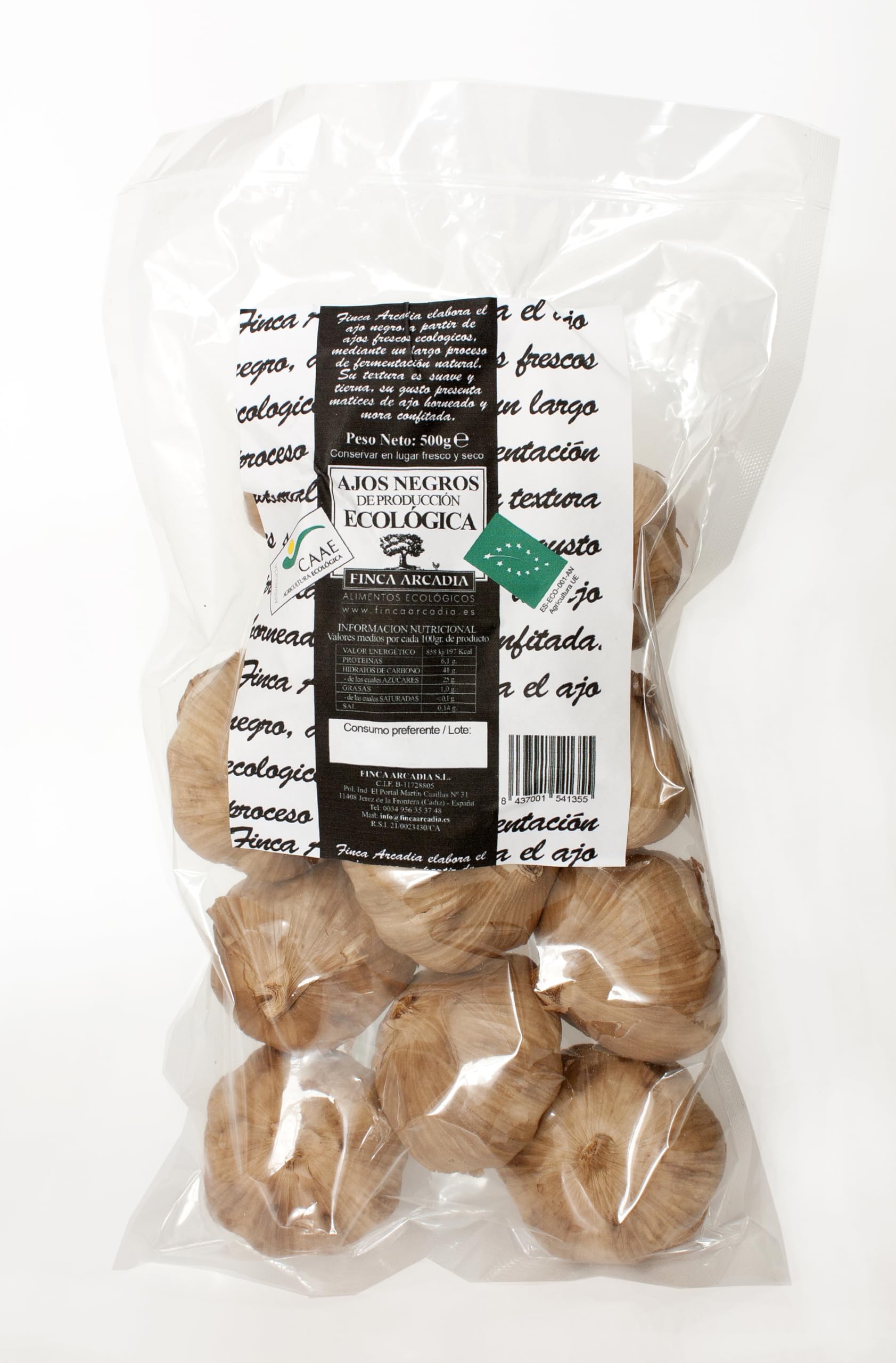 Ajo Negro Ecológico 1 kg, Maduración Natural, Sin Aditivos