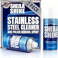 Vista 9 de Sheila Shine Limpiador y pulidor de acero inoxidable de 3 onzas – Limpia, pule y protege los aparatos de cocina, refrigeradores, fregaderos, hornos
