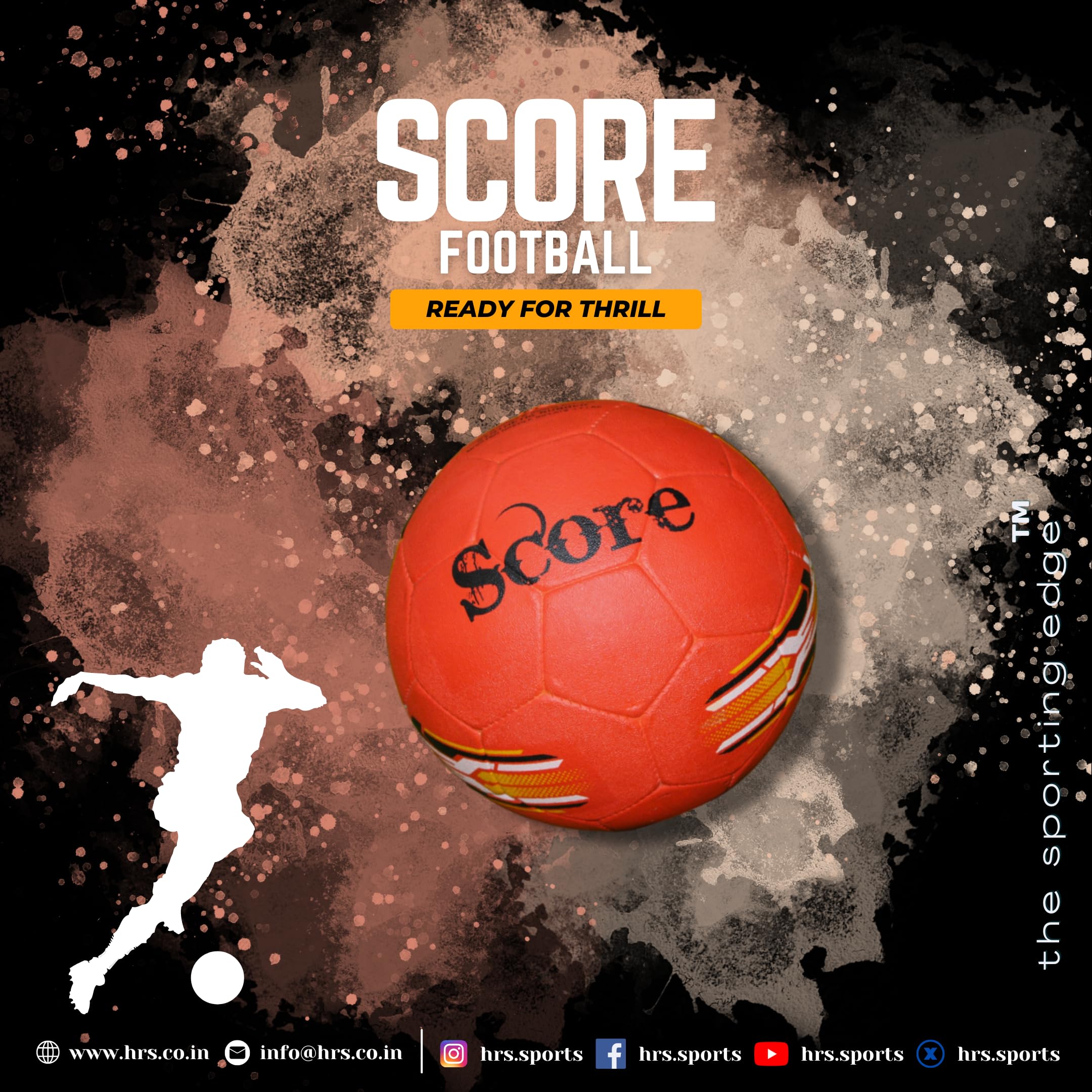 HRS Score Rubber Moulded Football Size 5