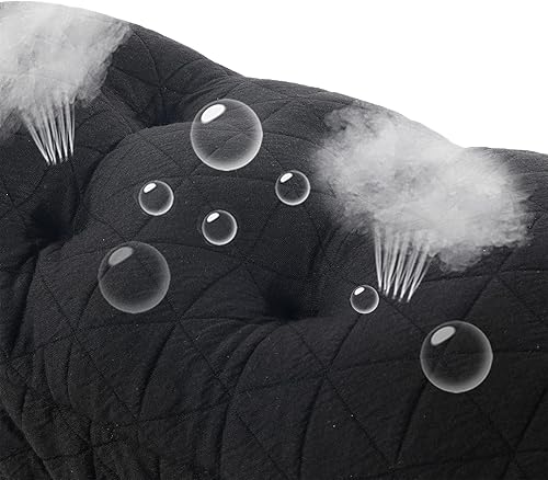 Miniatura 7 de BUYUE Cojín para asiento de silla de montar, triángulo de lujo jacquard a la moda con cojín antideslizante de silicona para taburete de bar