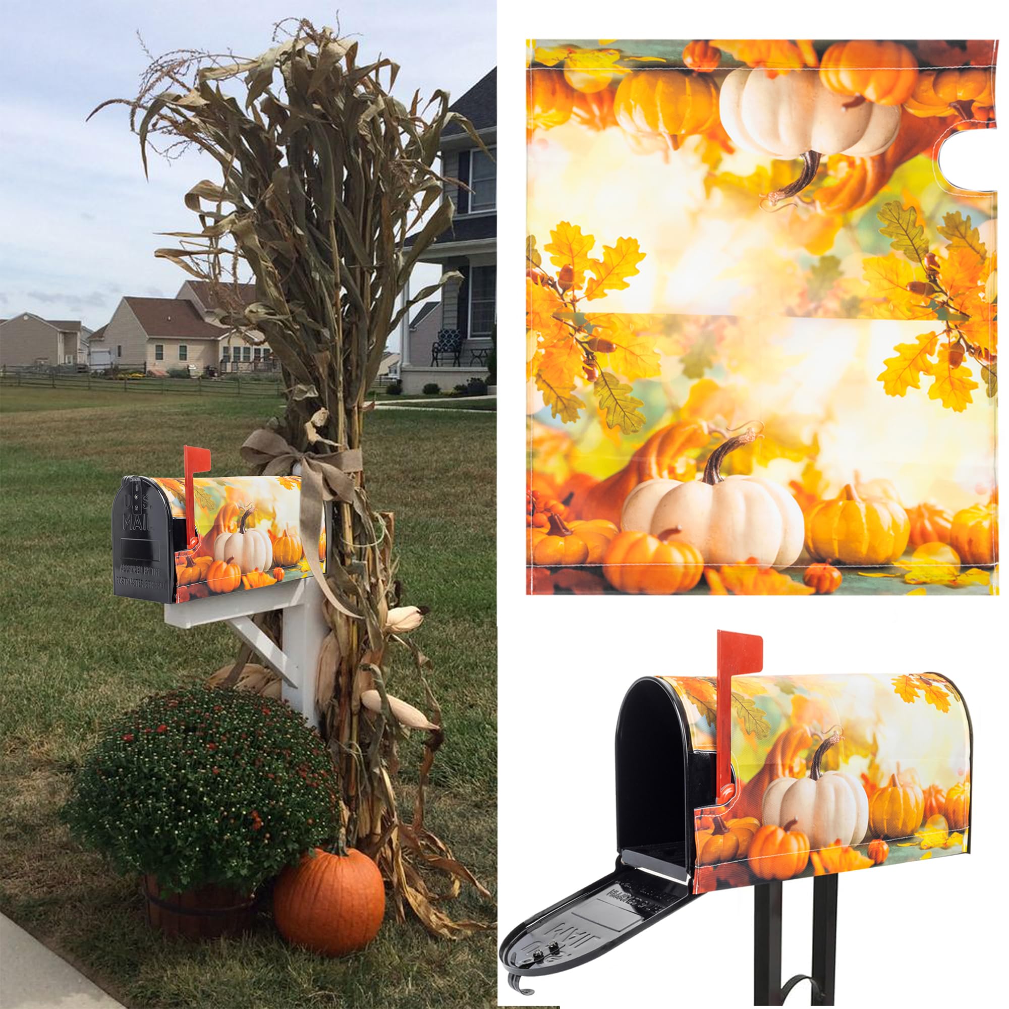 Waterproof Mailbox Cover Mailbox Covers Magnetic Large Size 21x25.5 ...