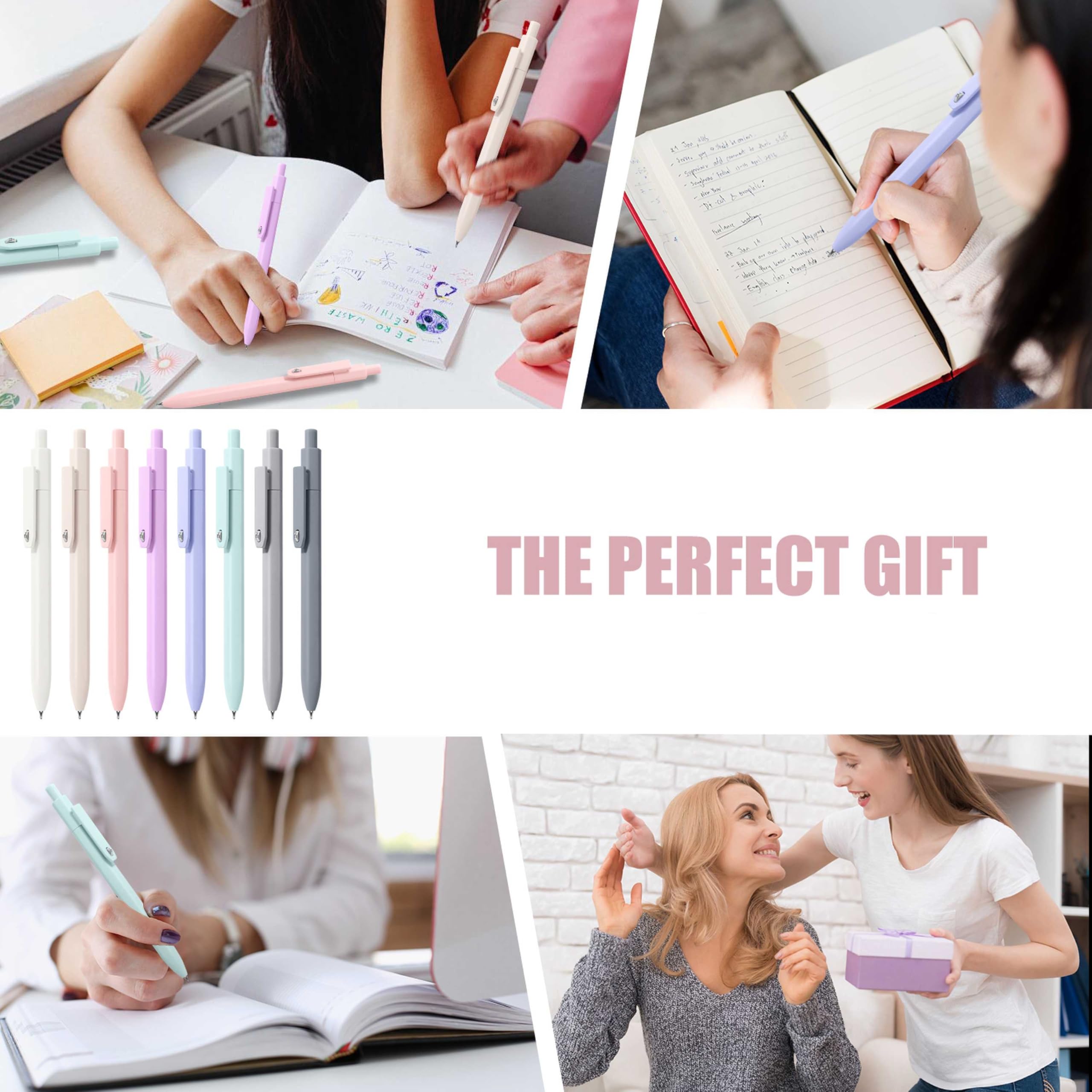 Vitoler Gel Pens 8 Pack Cute Morandi Colored Pens 0 5mm Smooth Writing Pens for Women Nurses Journaling — view 7