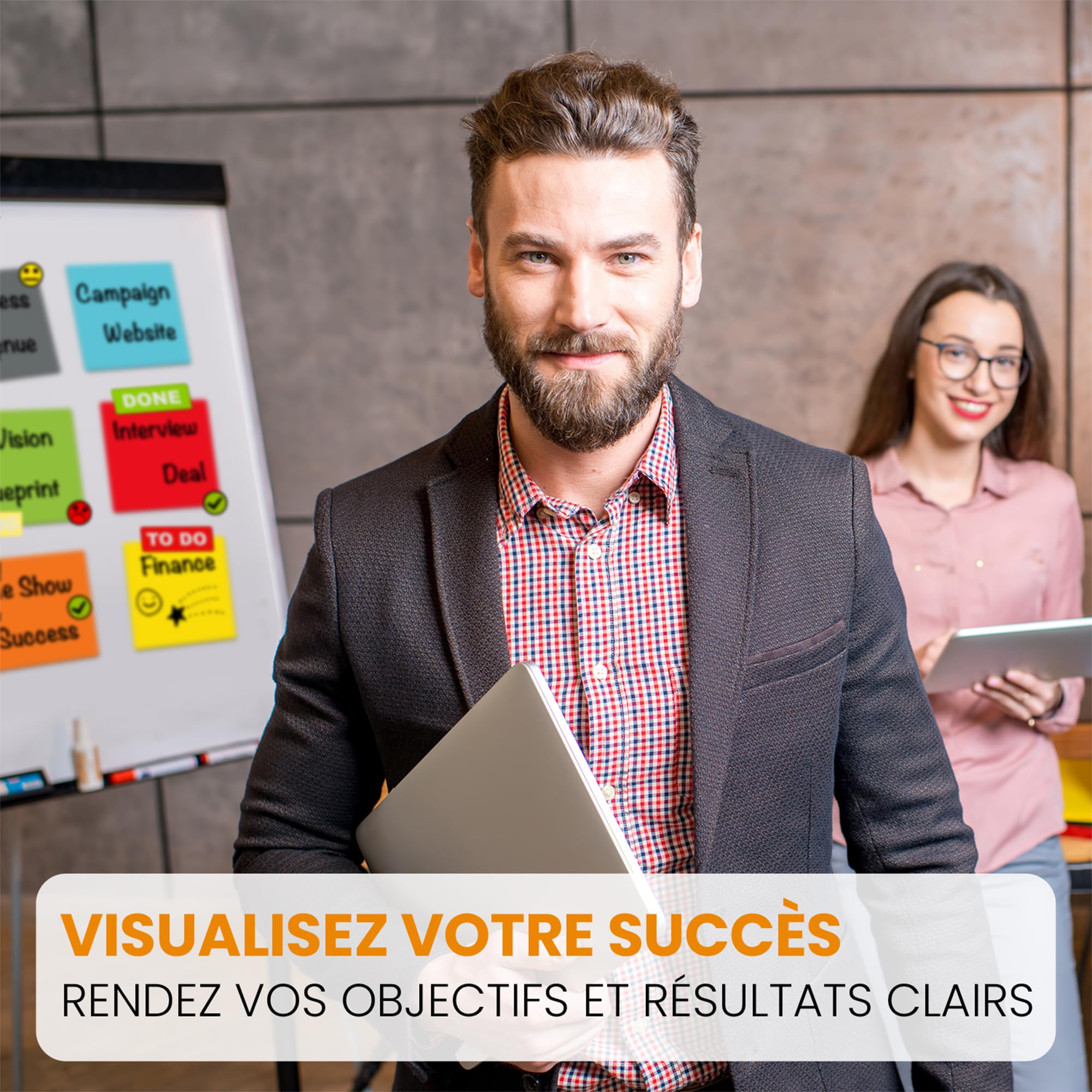209 Étiquettes Magnétiques Effaçables & Inscriptibles - Scrum - Lot de aimants et Accessoires inscriptibles pour Tableau Blanc, Tableau magnétique, Tableau magnétique et réfrigérateur