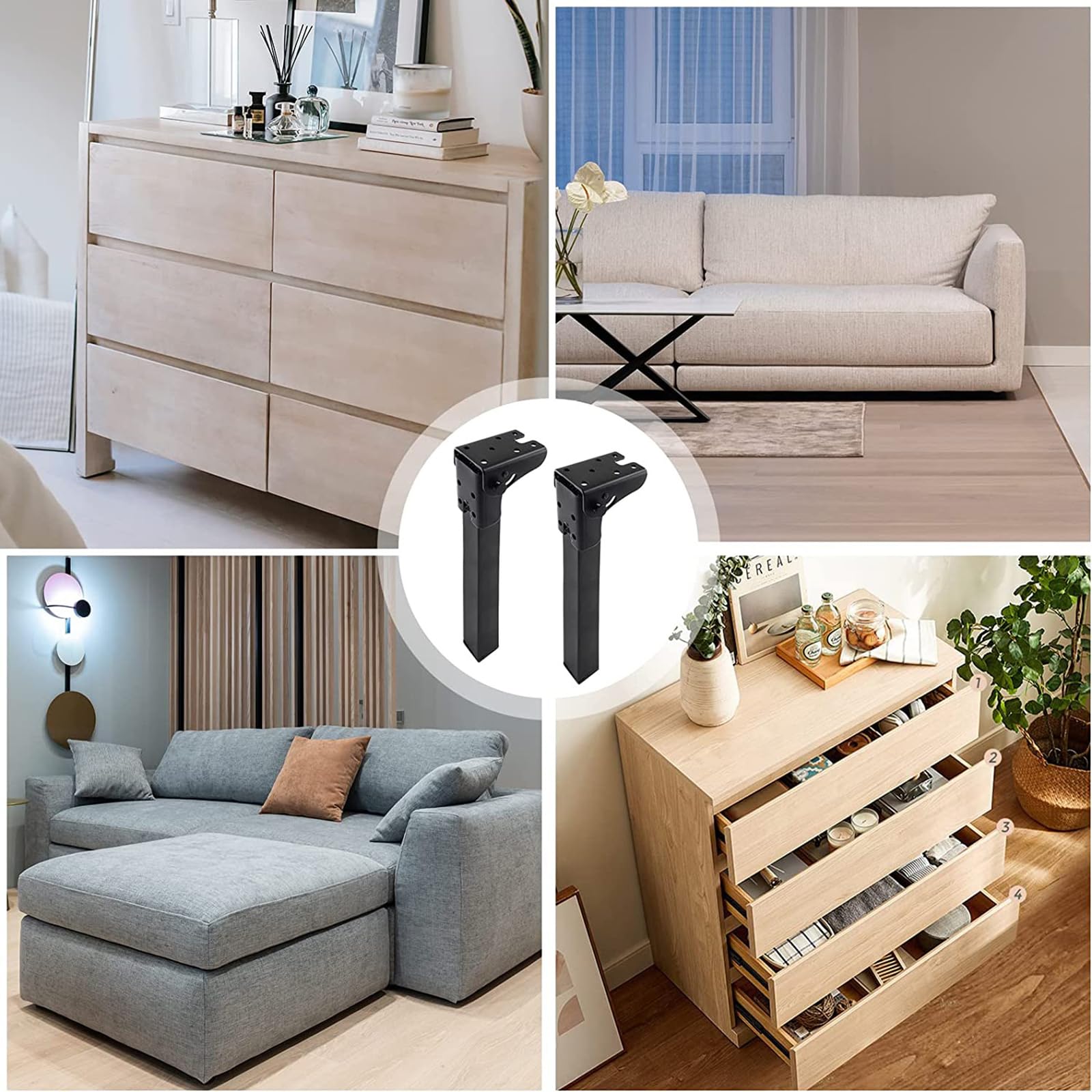 4 gambe da tavolo in metallo per tavolini da ufficio mobili pieghevoli resistenti con viti 20 cm/25 cm/30 cm/35 cm componente per postazione di lavoro