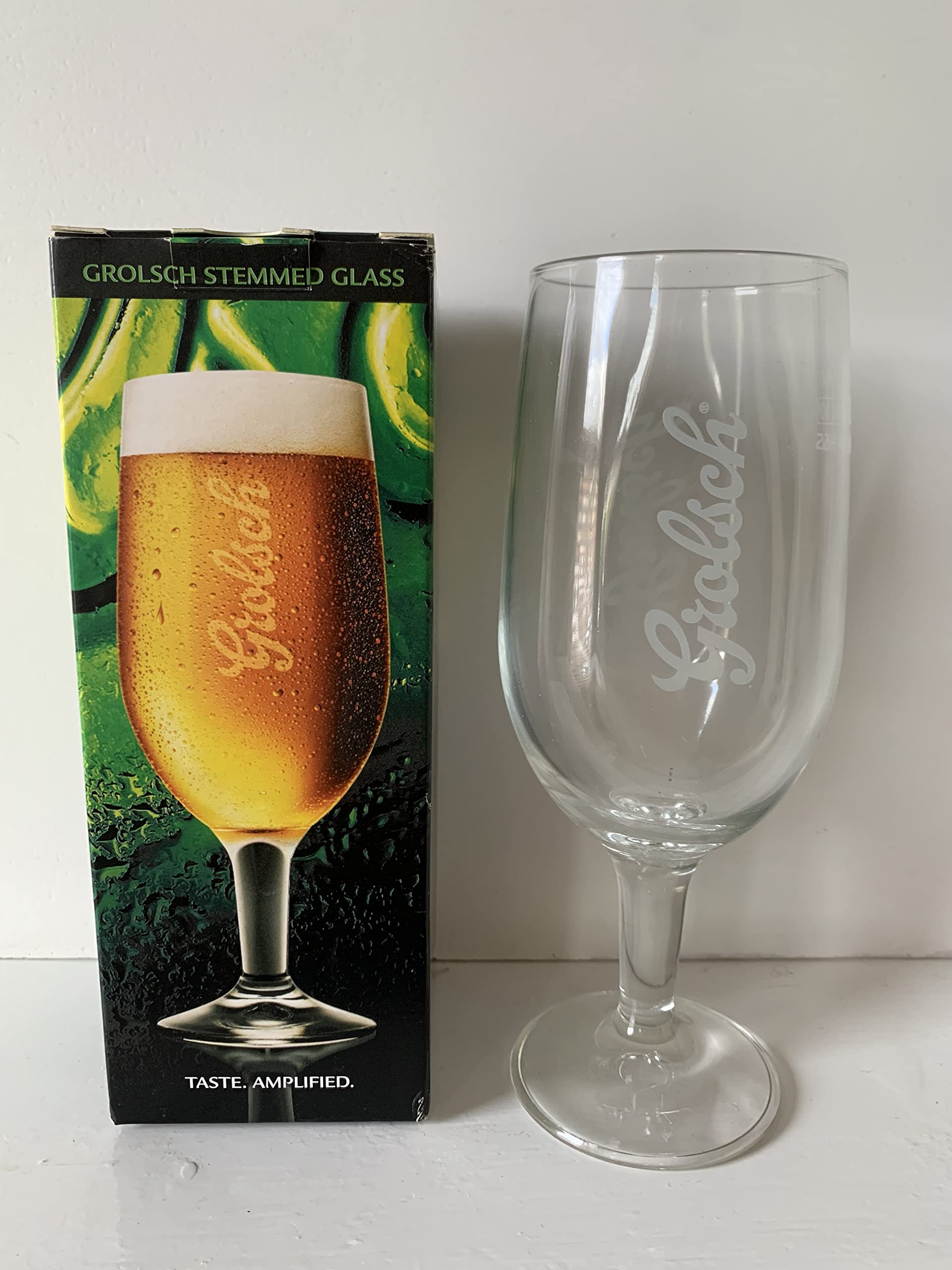 Laurie's Pub and Bar Accessories Grolsch Stemmed Half Pint Glass in Box