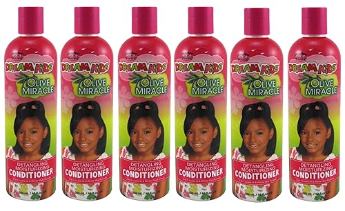 African Pride Dream Kids Acondicionador desenredante 12 onzas (paquete de 6)