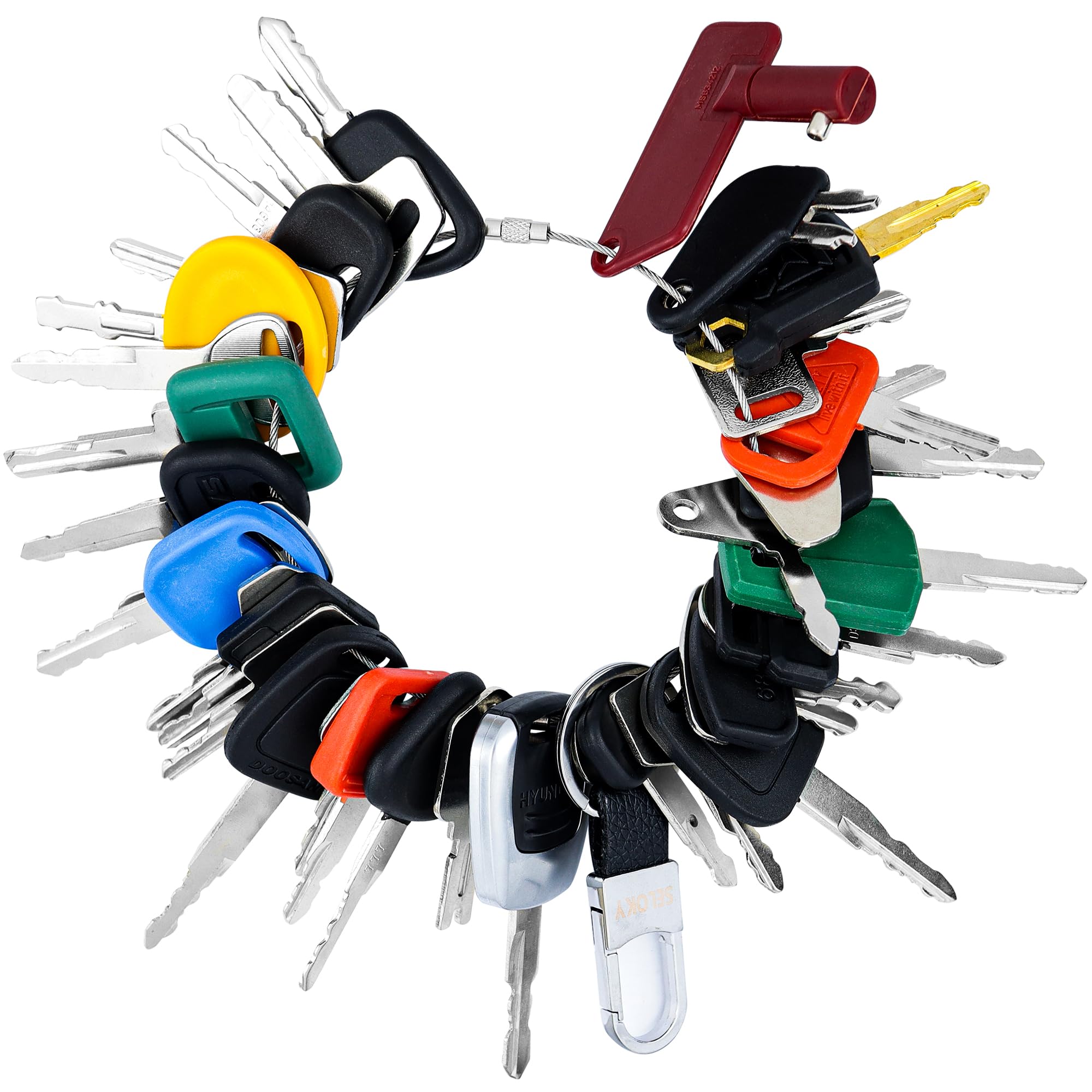 Buy SELOKY 48 Different Keys Ignition Master Keys Set/Heavy Equipment