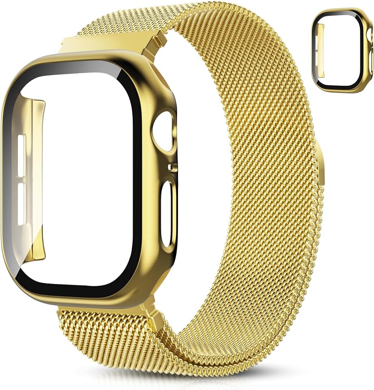 Hexasider Mágneses Karkötő Védőtokkal Apple Watch 38-49mm Óraszíj - Rozsdamentes Acél Milánói Szíj iWatch Series 11-3 Ultra Kompatibilis
AI
