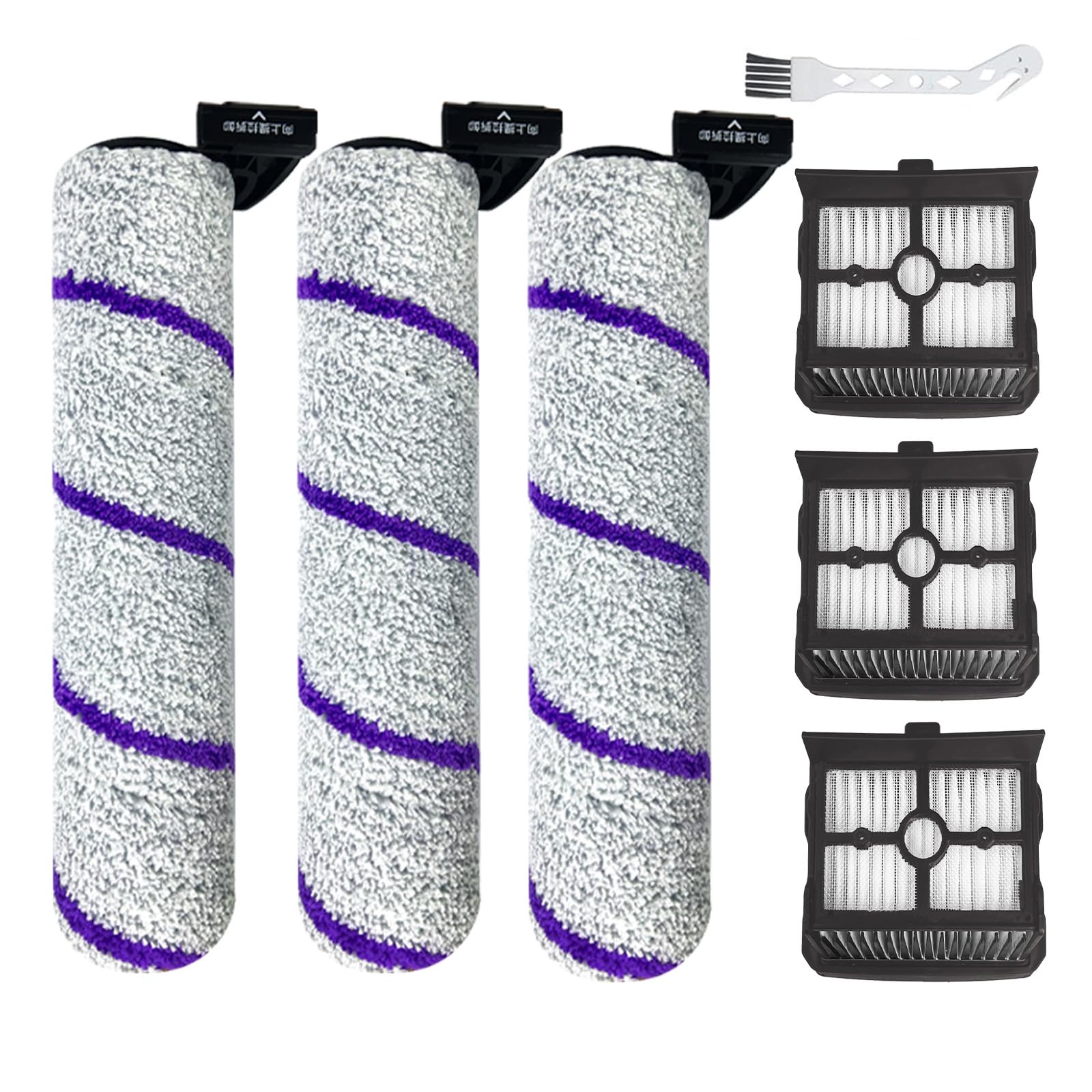S10 Pro Replacement Parts for NARWAL S10 Pro Wet Dry Vacuum Cleaner, NARWAL Accessories inclue 3 HEPA Filters & 3 Brush Rollers