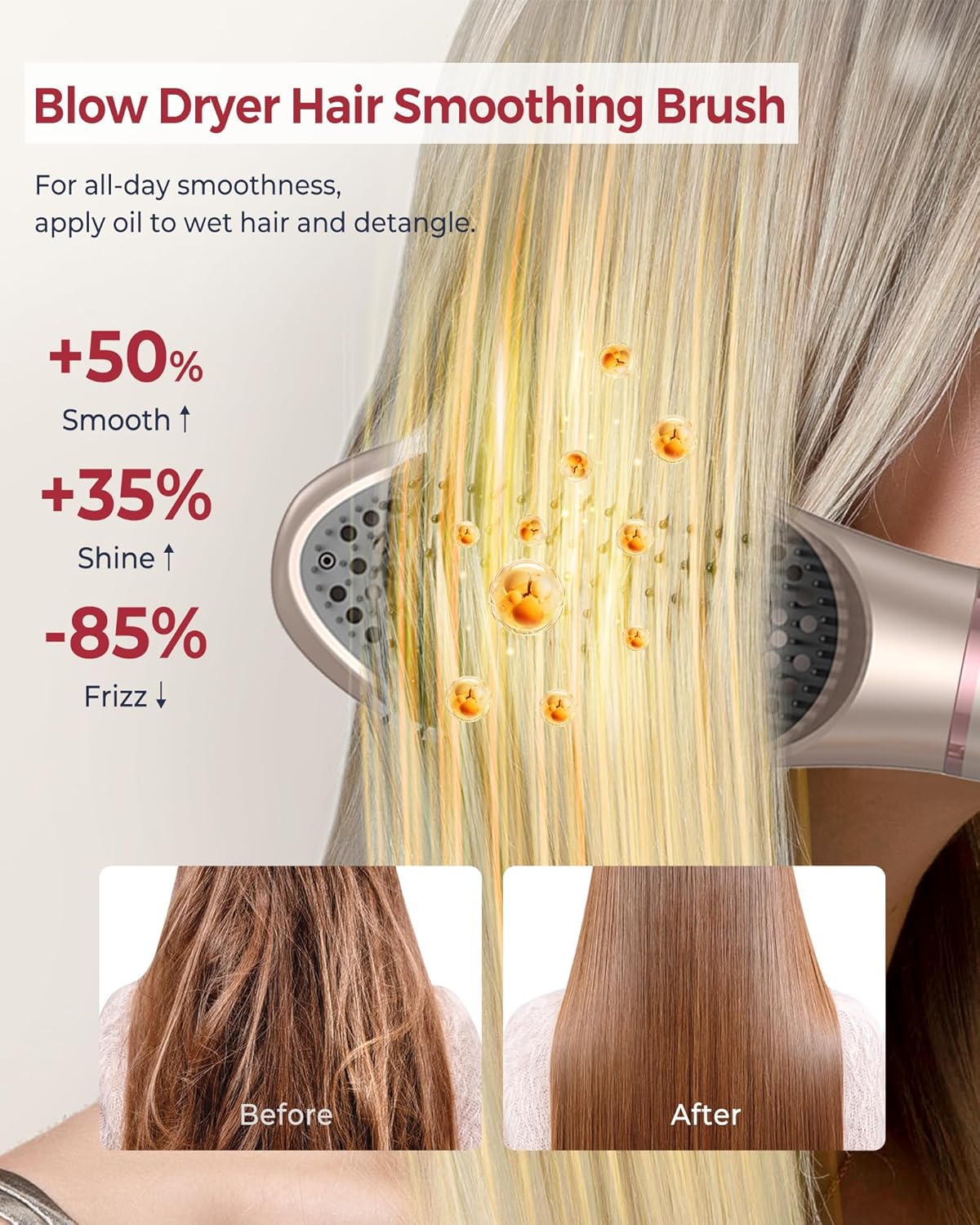 UKLISS Hair Dryer Brush 6 in 1,110000 RPM Hair Dryer with Portable Storage Bag, Fast Drying & Auto Curling Air Wrap,Create Waves & Straight Styles,Blow Dryer Brush for Salon-Quality Styling