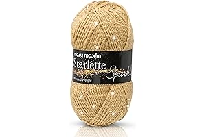 MARY MAXIM Topaz Starlette Sparkle Yarn: Radiant Shimmer for Enchanting Creations