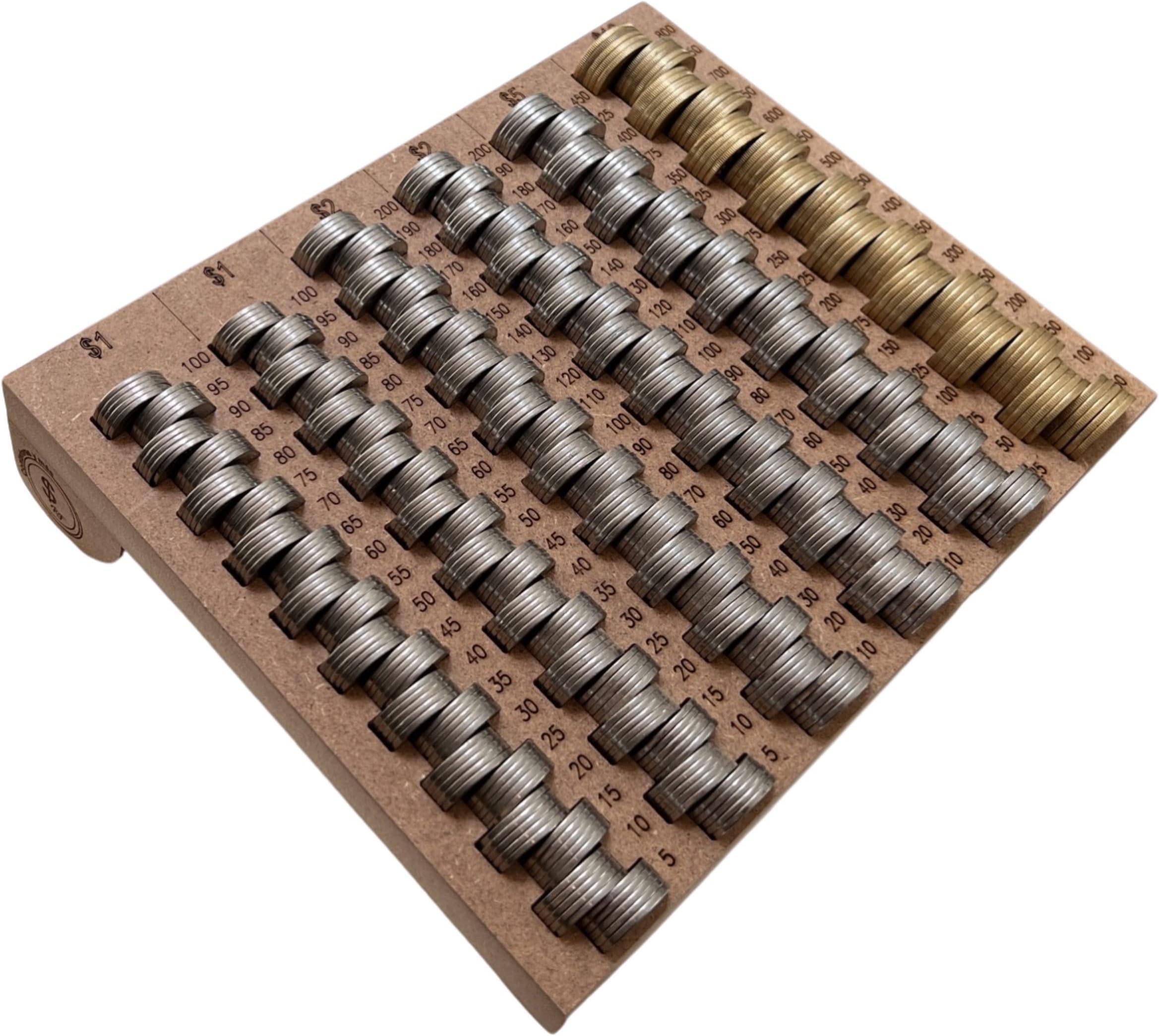 Contador de monedas mexicanas para 1 2 5 10 versión grande