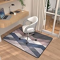 Vista 14 de Placoot Tapete para silla de oficina resistente para alfombras y suelos de madera dura, tapete decorativo de 48 x 36 pulgadas, tapete para silla