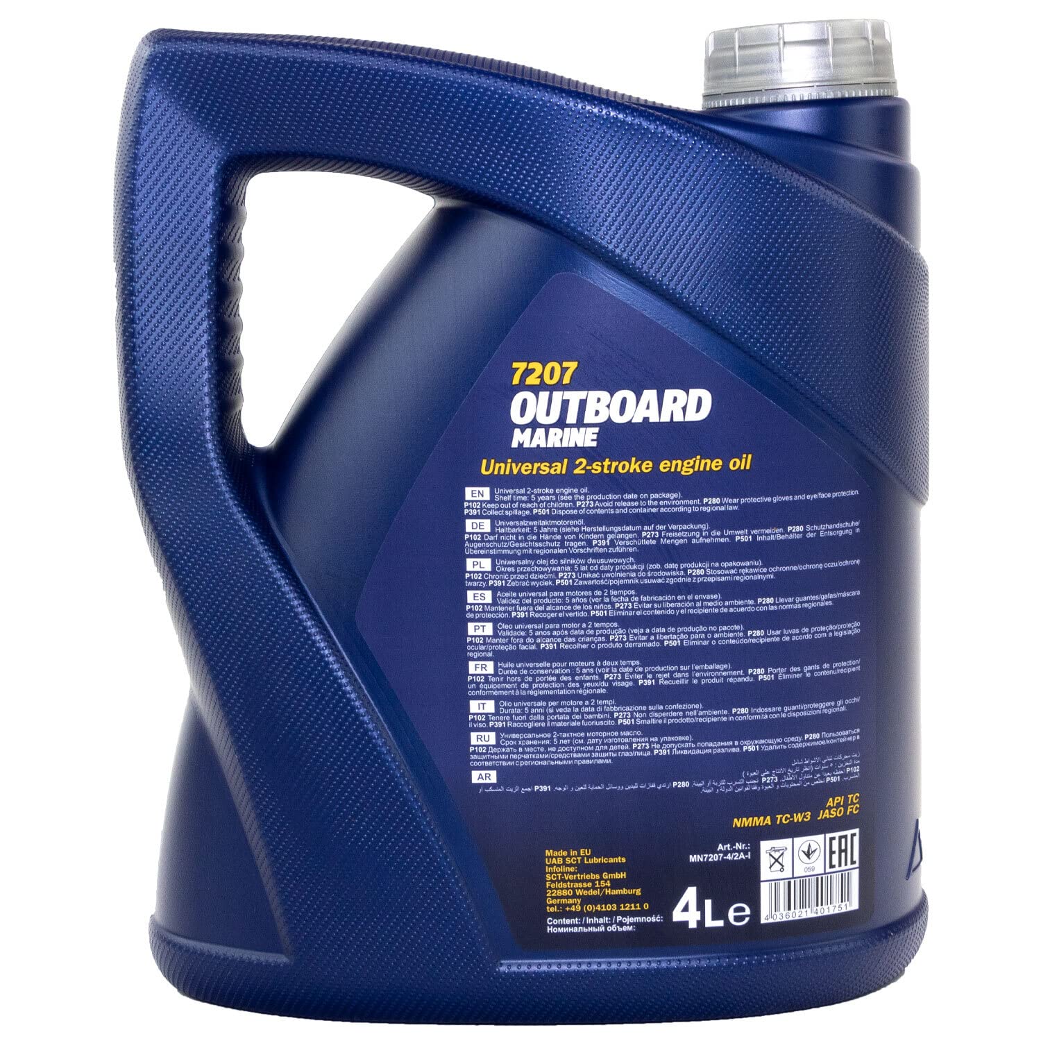 Motoröl Motor Öl Outboard Marine MANNOL API TC 3 X 4 Liter