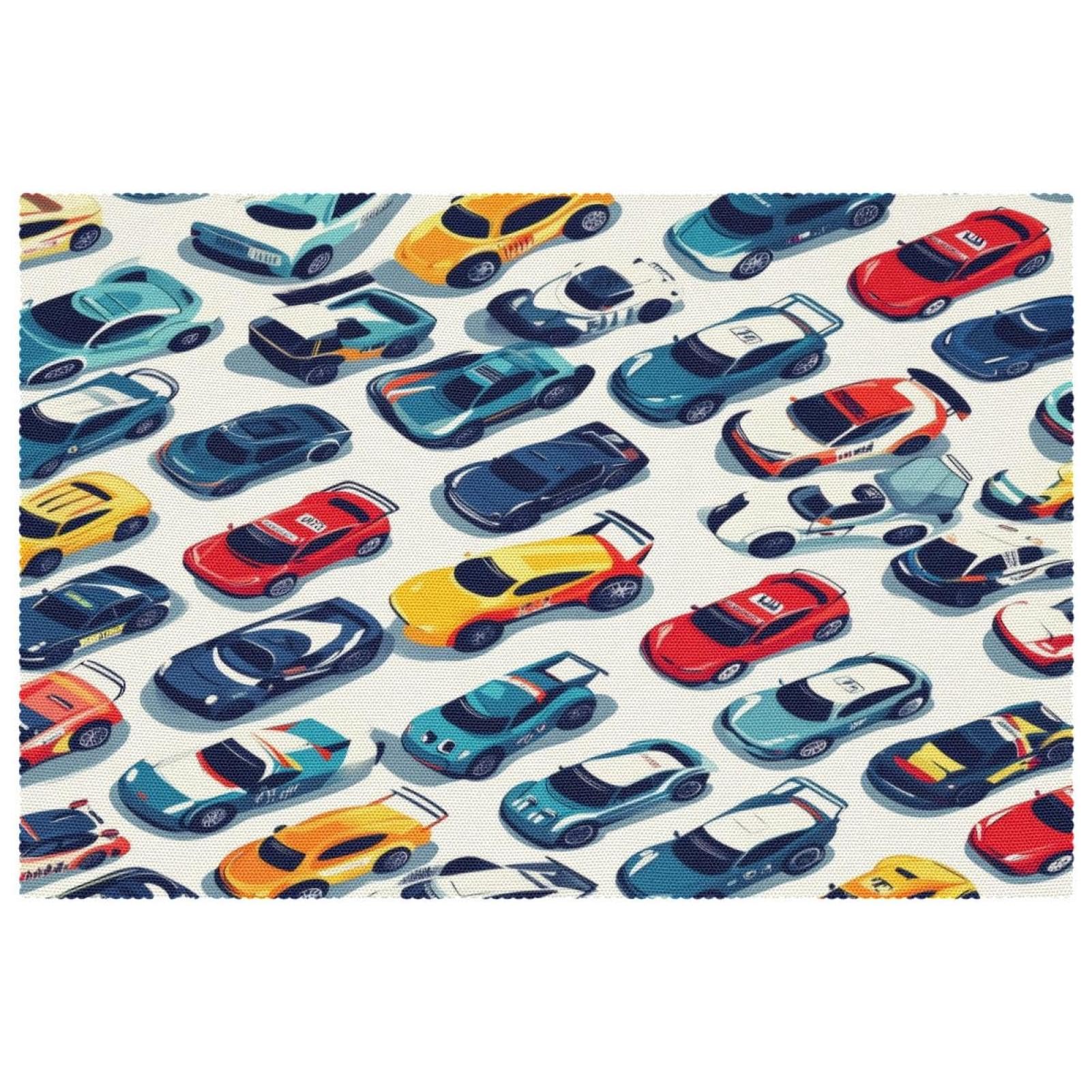 Set de table voiture pour animer le repas des enfants en salle à manger