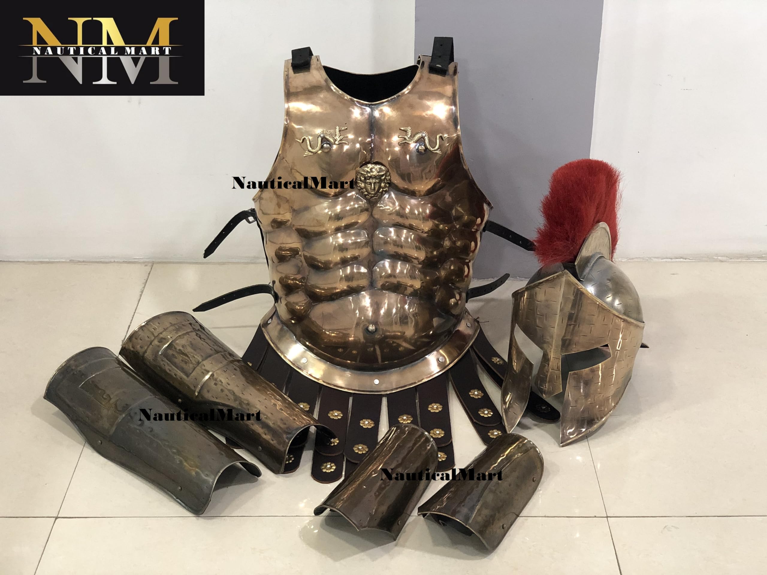 Medieval Roman King Leonidas 300 Spartan Set Halloween Costume