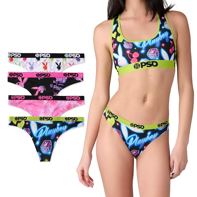 PSD Underwear Womens Thong - Solid Basics Comfrtoable Breathable Thong Underwear for Women Womens Thong Underwear