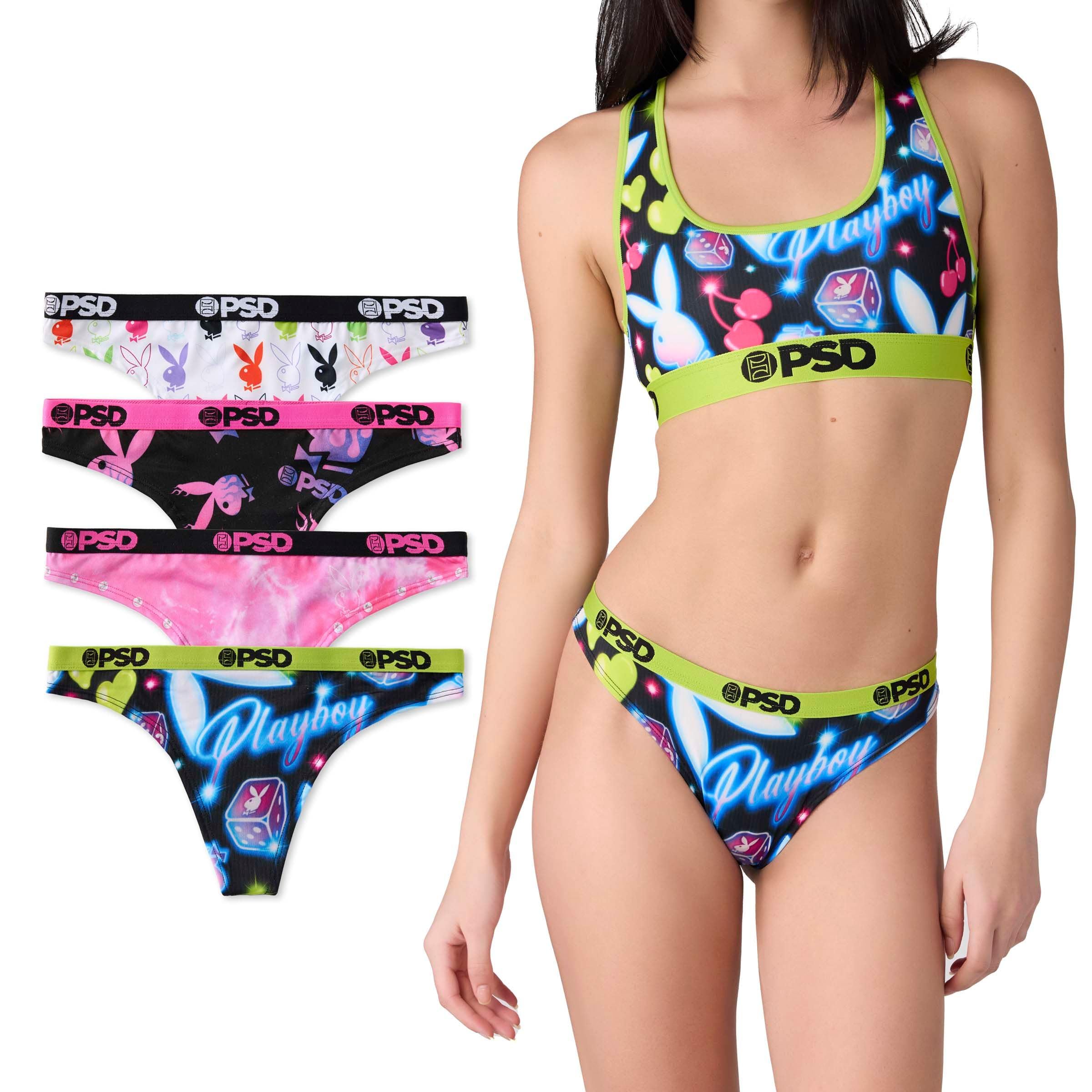 PSD Underwear Womens Thong - Solid Basics Comfrtoable Breathable Thong Underwear for Women Womens Thong Underwear