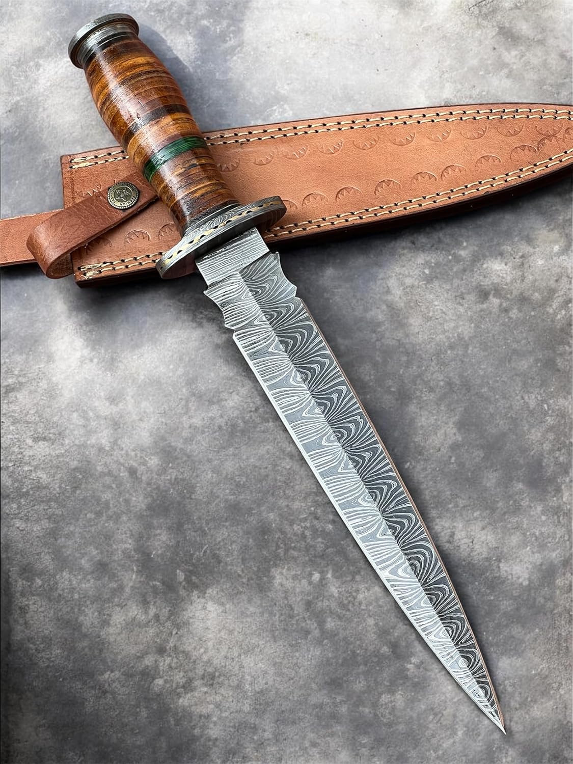 Poshland DG-03 Custom Handmade Damascus Steel- Classic Piece Of ART