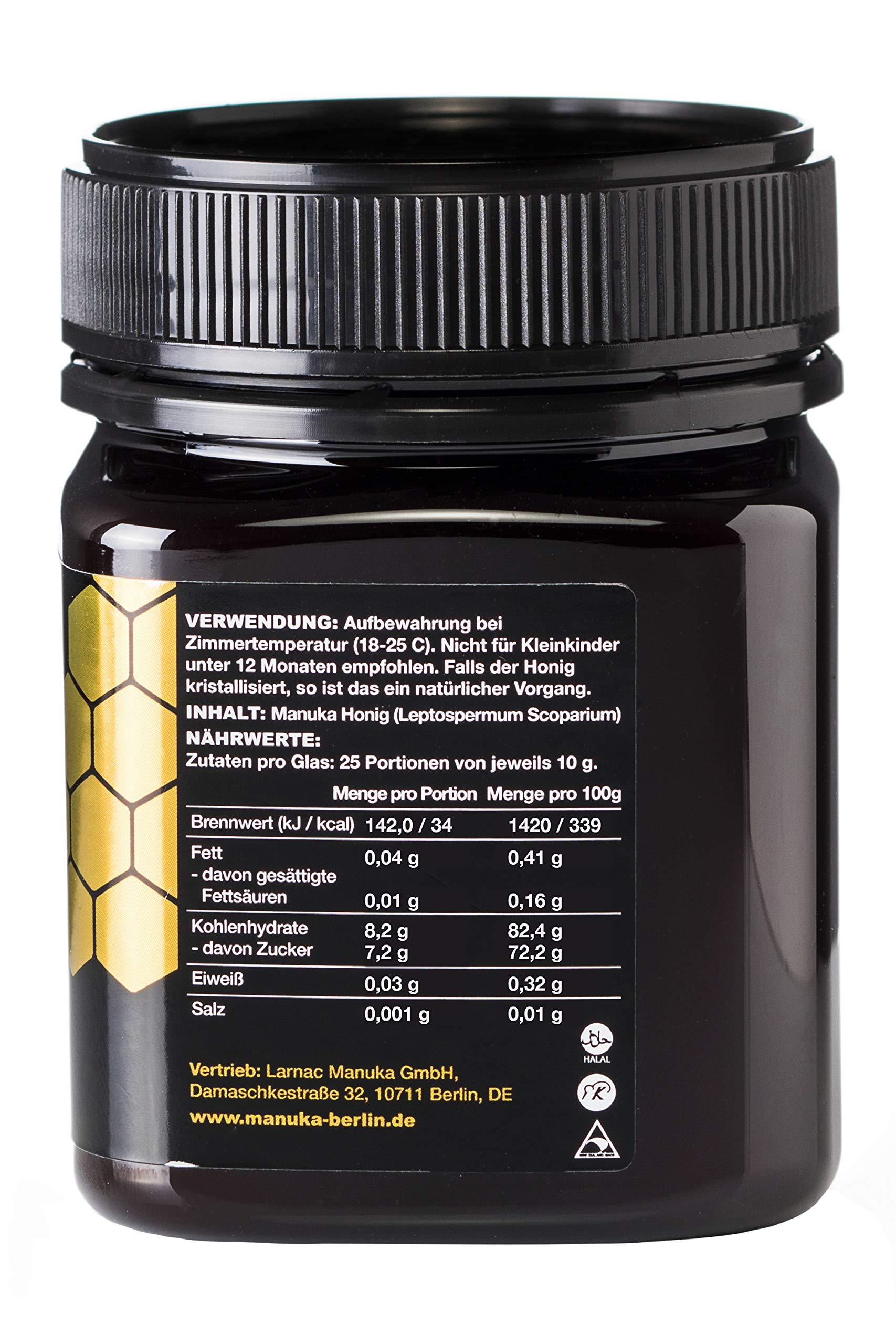 Larnac Manuka Honig MGO 420+ aus Neuseeland, 250g, Methylglyoxal zertifiziert