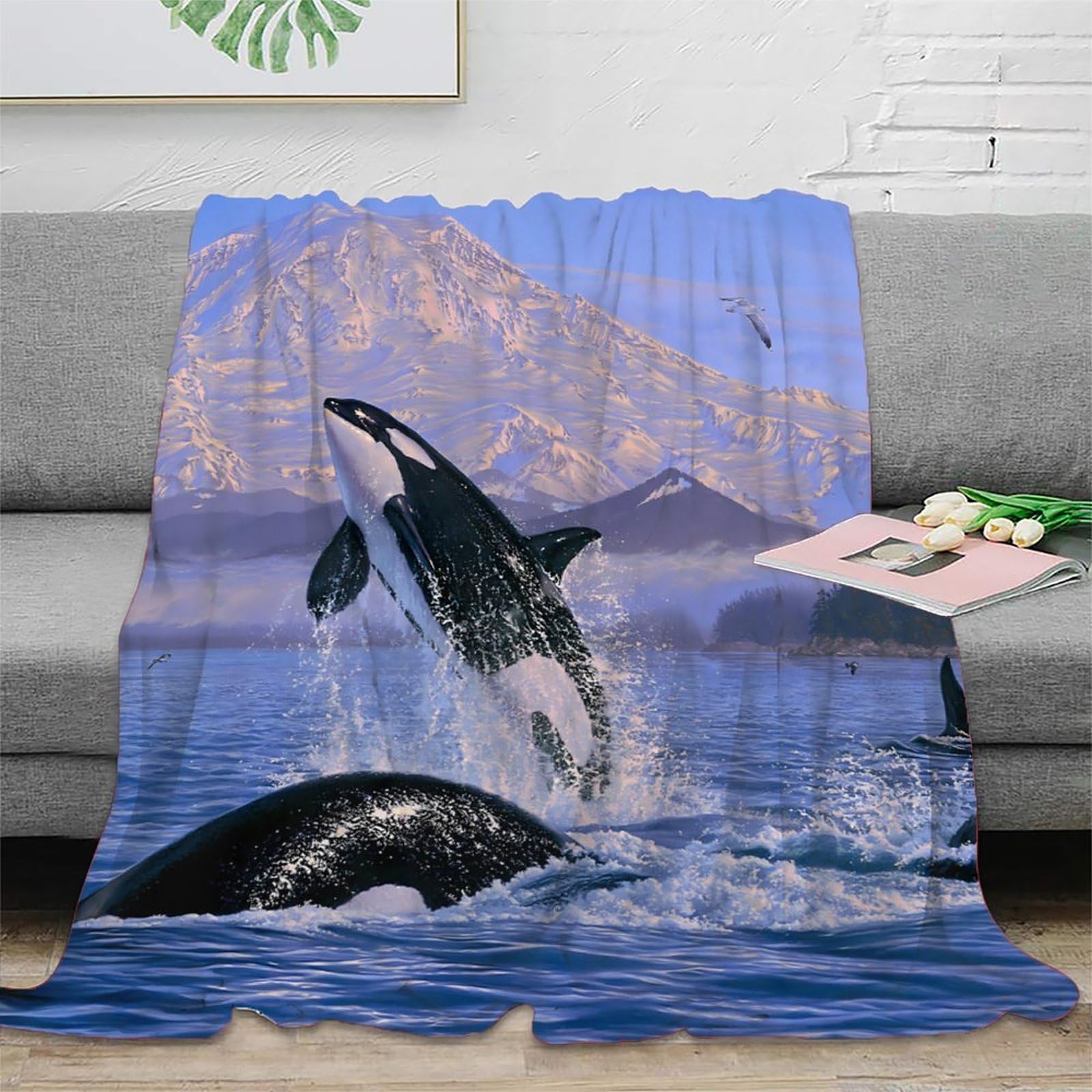 Plaid voyage faune sauvage compact pour étudiants et aventuriers