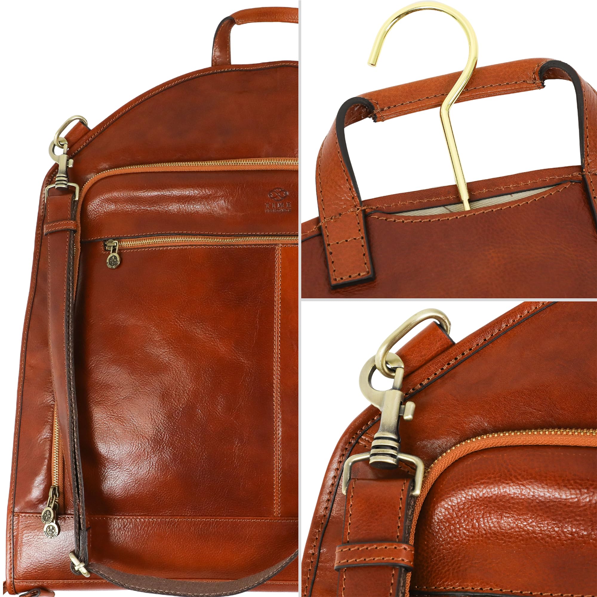 Time Resistance Bolsa de Piel Maleta de Mano Slim para Traje - Bolsa de Protección para Ropa