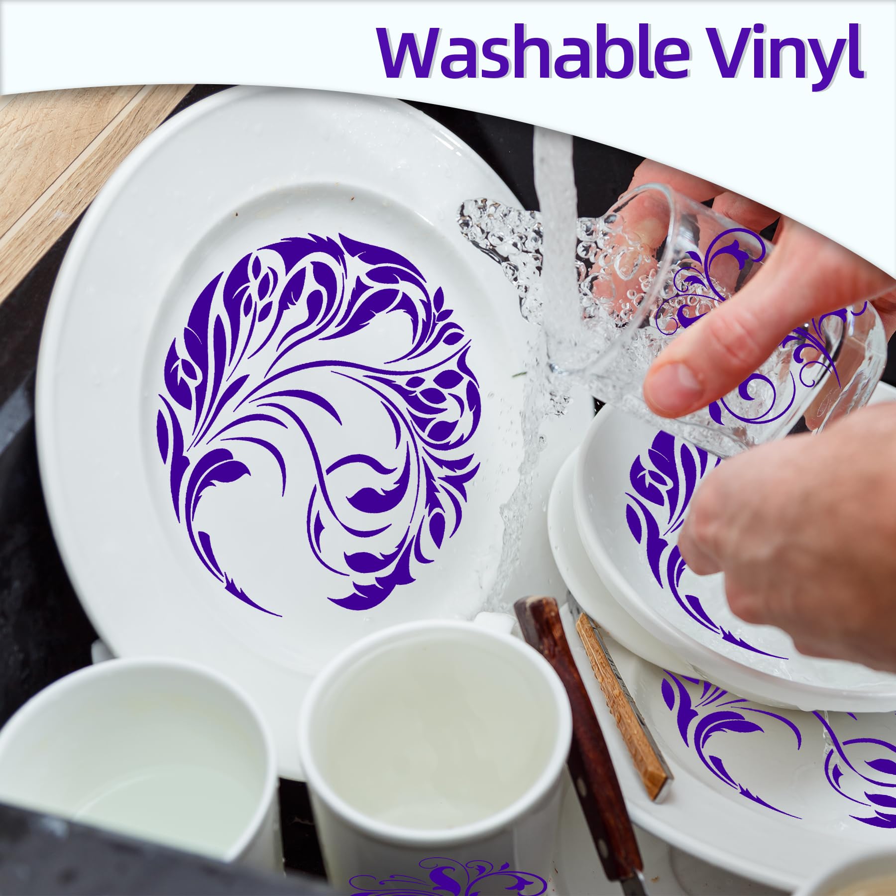 Vinilo Permanente Morado Claro Para Cricut - Rollo 30,5 Cm X 5 M, Ideal Para Manualidades, Tazas, Ventanas Y Decoración