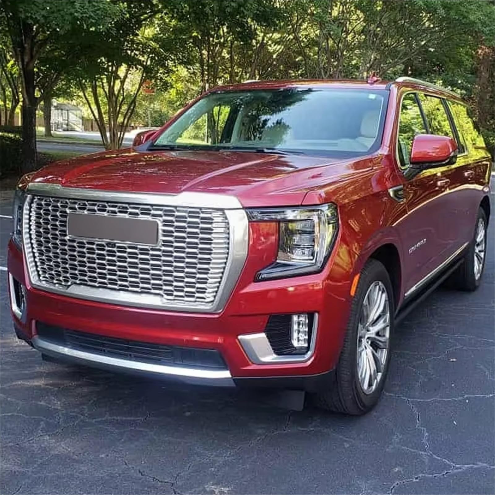 Prese d'aria del cofano Compatibile Con GMC Per Yukon XL Per Denali 2021 2022 2023 2024 Griglia Paraurti Anteriore Modanatura Cofano Cornice Fari Fendinebbia OEM: 84835783
