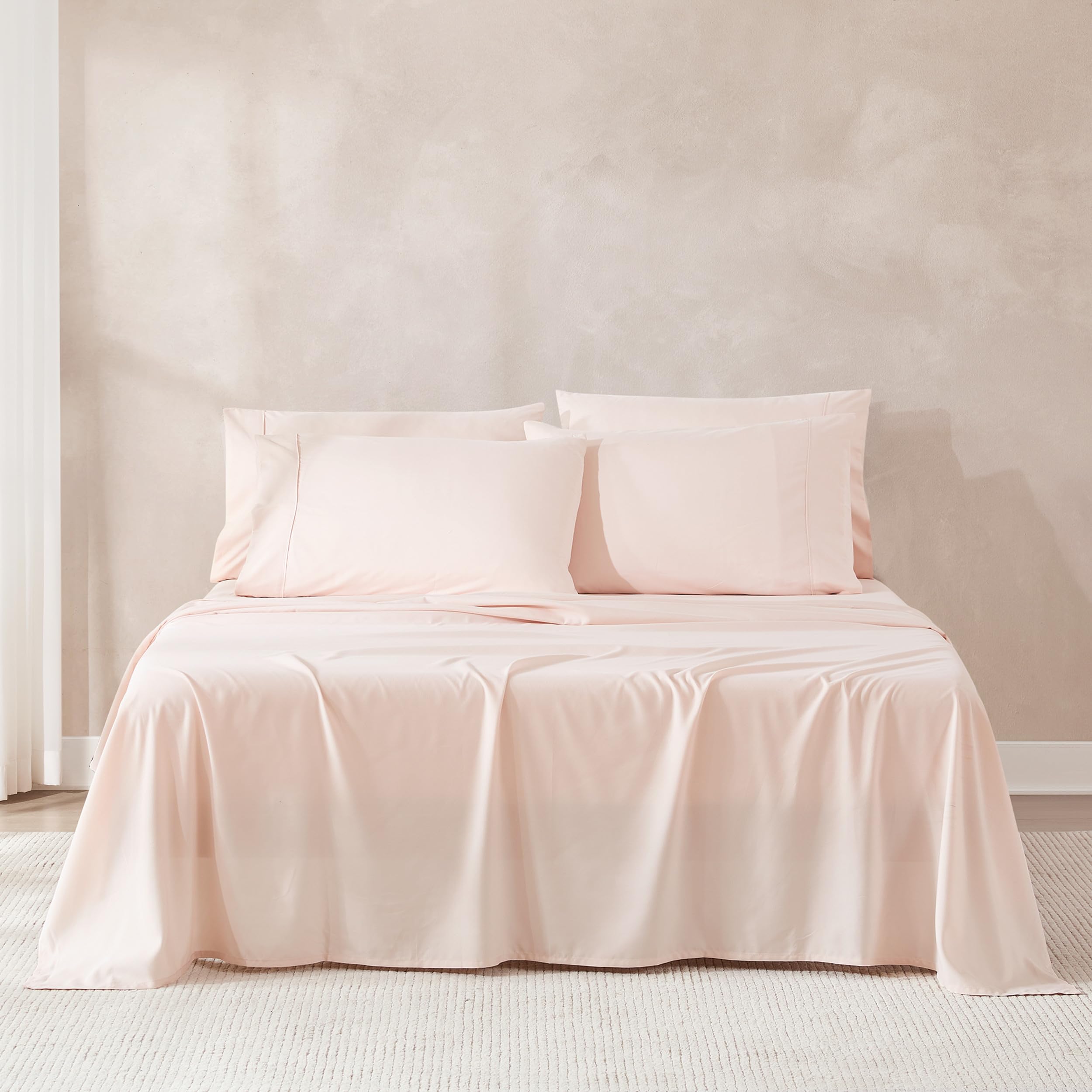 Draps de lit super doux pour grand lit finie la literie rêche avec cette parure