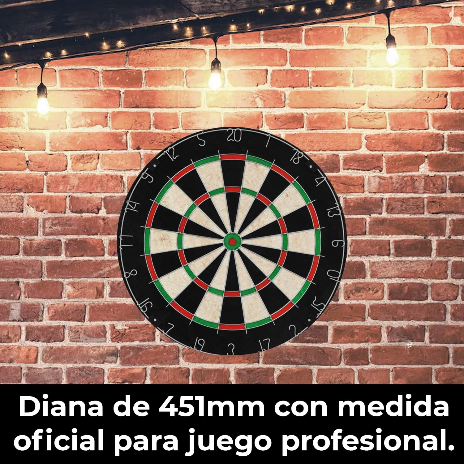 Diana de Dardos Sisal Profesional CANNON 6 Dardos Plástico Punta Metal Juegos Entretenimiento Adultos