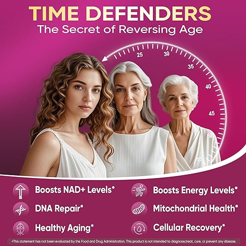 Miniatura 3 de Suplemento NAD+ para mujeres con urolitina A, complejo de polifenoles, resveratrol + gomitas multivitamínicas para niños