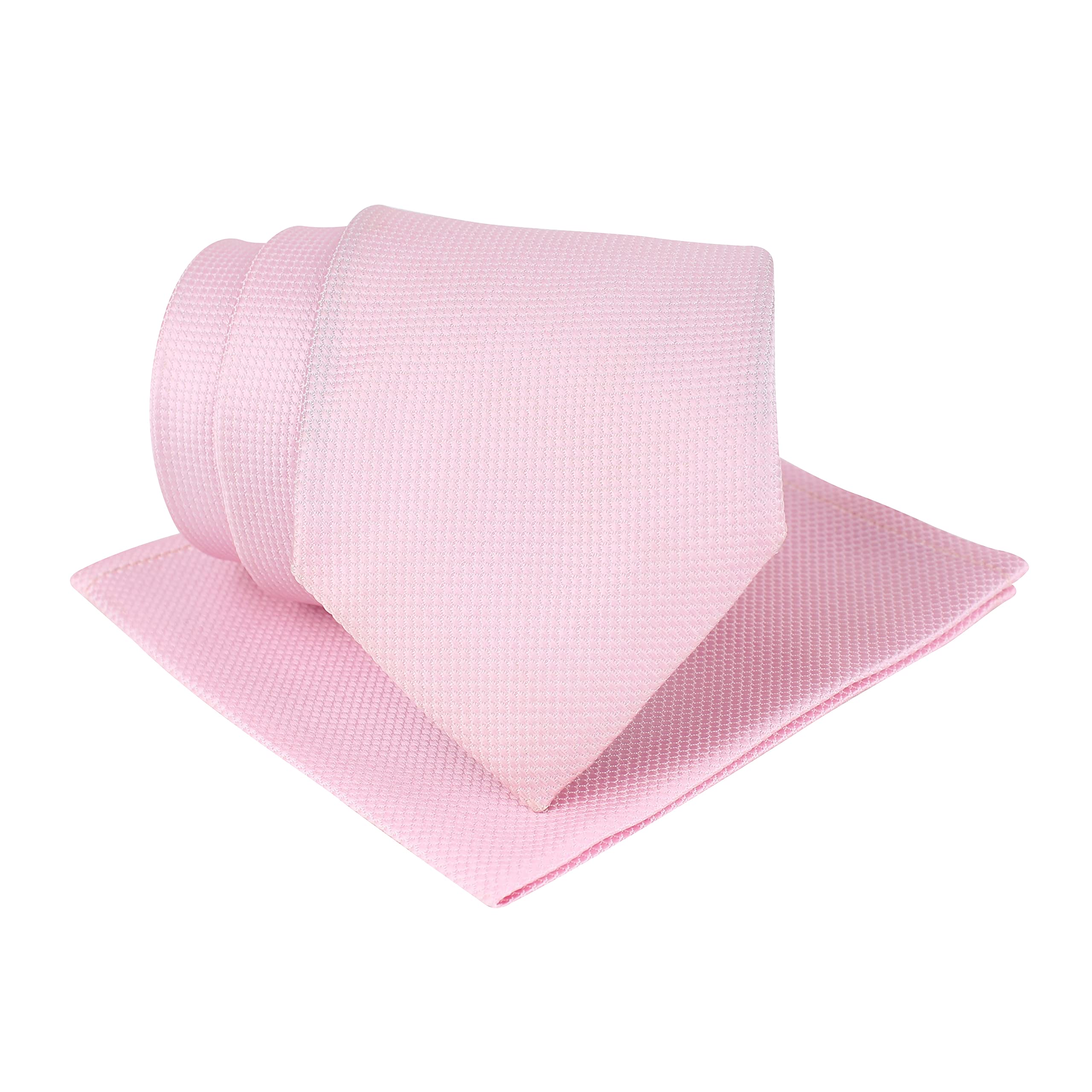 kovove Kavove The Elegant Self Checkered Pink Necktie For Men-picture-34