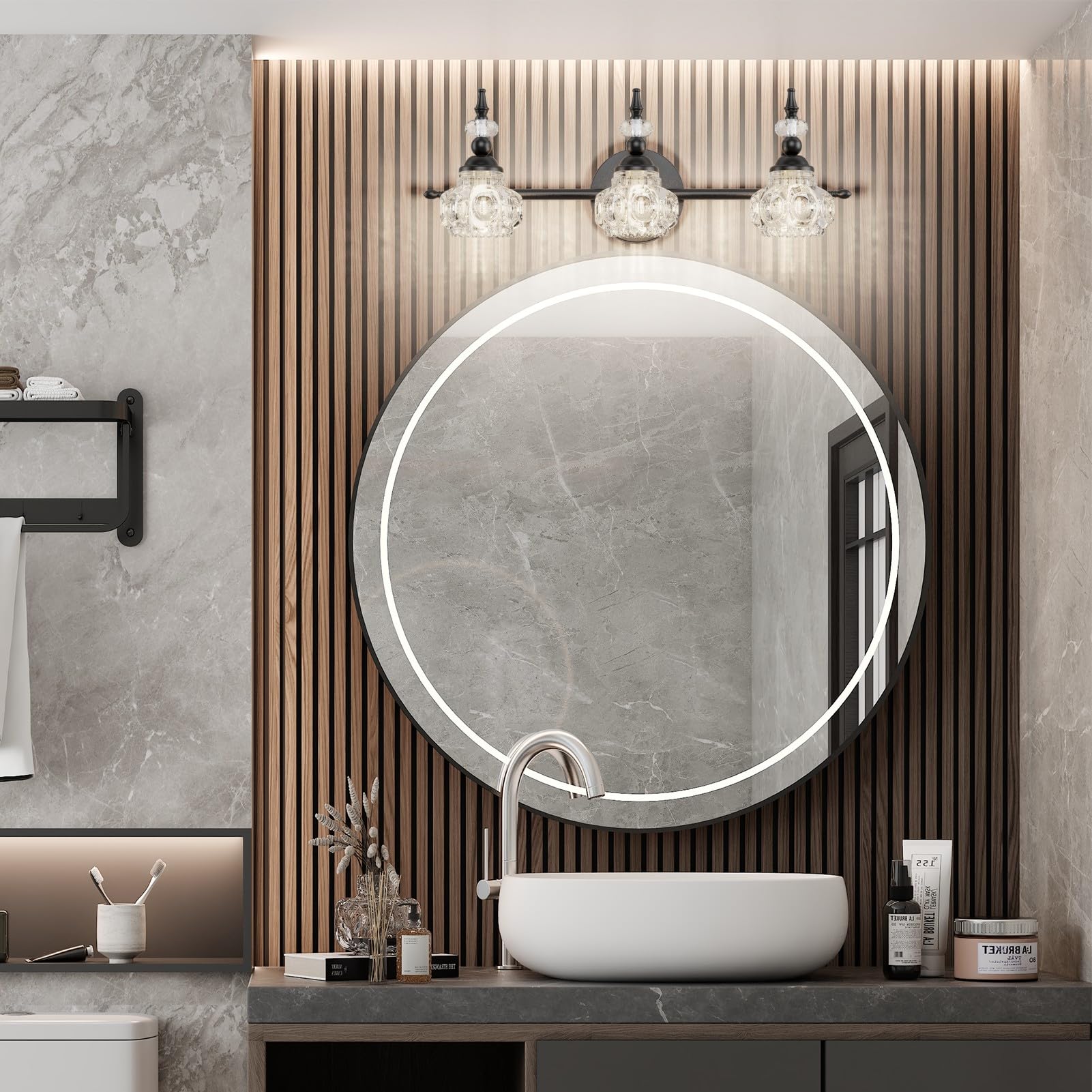 Snapklik.com : Tipace Industrial Bathroom Vanity Lighting Fixtures 3 ...