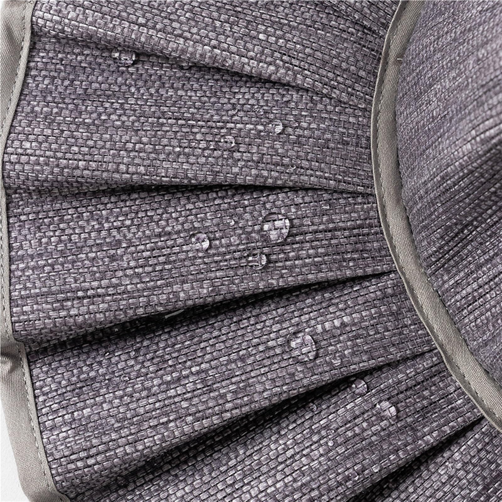 Sombrero de paja de ala ancha para mujer, sombrero de playa plegable plisado para verano, al aire libre, boda, impermeable y protección solar UPF 50+