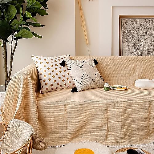 Miniatura 12 de Funda de sofá para sofá de 3 cojines, funda de sofá seccional lavable, fundas de sofá de jacquard geométrico para futón, protector para perro,