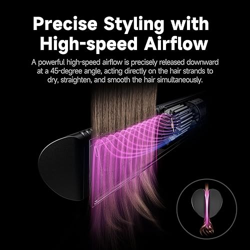 Miniatura 7 de Secador de pelo, alisador de aire, abrazadera no movible, plancha plana, sin placas calentadas, sin daños, sin alimentación manual, estiramientos